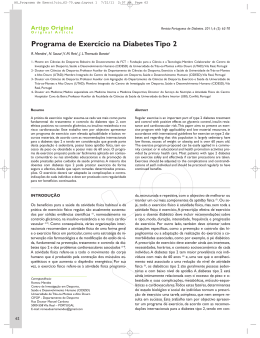 Programa de Exerc&iacute;cio na Diabetes Tipo 2
