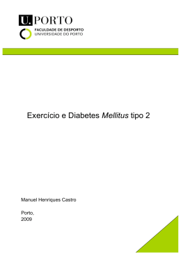 Exerc&iacute;cio e Diabetes Mellitus tipo 2