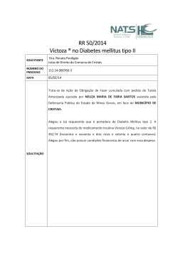 RR 50/2014 Victoza &reg; no Diabetes mellitus tipo II