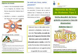 Rastreio do Risco de Diabetes Tipo 2