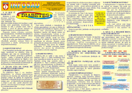 Diabetes - Ex&eacute;rcito Brasileiro