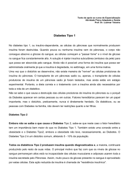 Diabetes Tipo 1 - Luzimar Teixeira