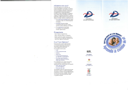 Folheto de preven&ccedil;&atilde;o diabetes
