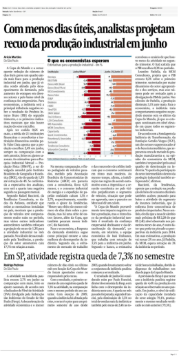 Com menos dias úteis, analistas projetam recuo da
