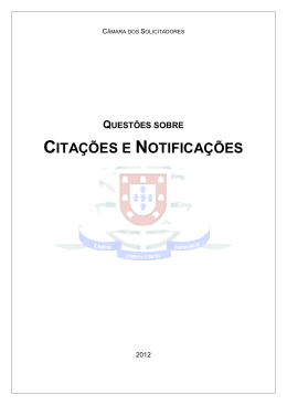 QUEST&Otilde;ES SOBRE CITA&Ccedil;&Otilde;ES E