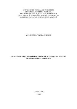 Ana Cristina Pereira Cardoso - &Aacute;gua, Mulheres e Desenvolvimento