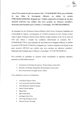 Ata nº 2 - CCMAR - Universidade do Algarve