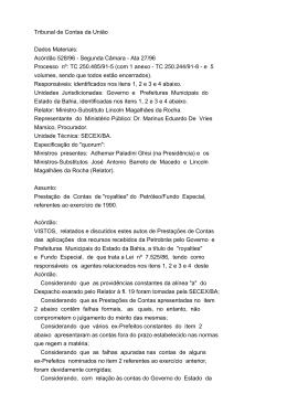 2&ordf; C&acirc;mara - Tribunal de Contas da Uni&atilde;o