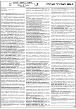 EDITAIS DE PROCLAMAS