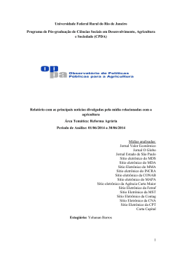 1 Universidade Federal Rural do Rio de Janeiro Programa