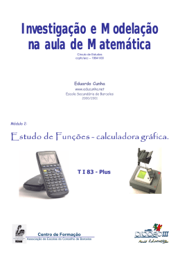 Investiga&ccedil;&atilde;o e Modela&ccedil;&atilde;o na aula de Matem&aacute;tica