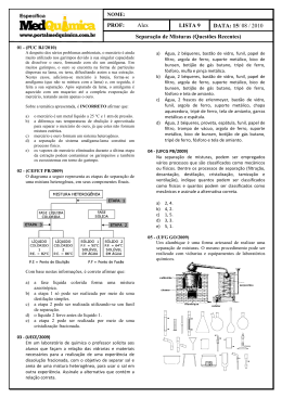 Lista-9-Separação de Misturas