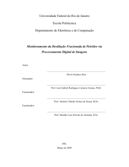 monitoramento da destilação fracionada de