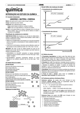 qu&iacute;mica - N&uacute;cleo de Aprendizagem