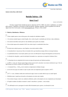Revis&atilde;o Final Qu&iacute;mica