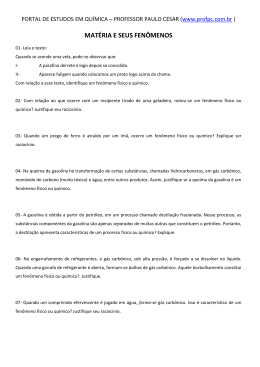 MATÉRIA E SEUS FENÔMENOS - Portal de Estudos em Química
