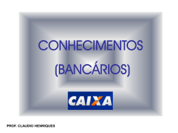 Abertura e movimenta&ccedil;&atilde;o de contas