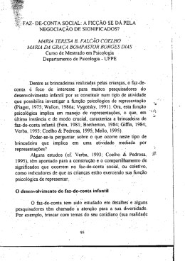 Faz-de-conta social: a fic&ccedil;&atilde;o se d&aacute; pela negocia&ccedil;&atilde;o de significados?