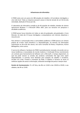 Infraestrutura de Inform&aacute;tica A FDSM conta com um acervo de 188