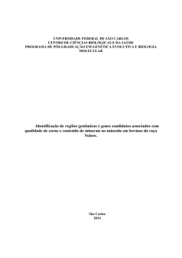Identifica&ccedil;&atilde;o de regi&otilde;es gen&ocirc;micas e genes candidatos