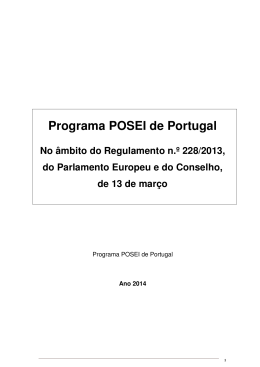 PROGRAMA GLOBAL DE PORTUGAL 2014