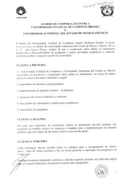Unicamp e Universidad Autónoma del Estado de México