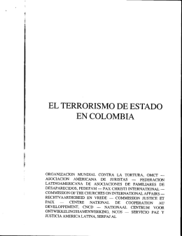 el terrorismo de estado en colombia