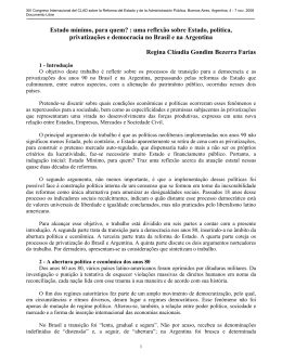 Estado m&iacute;nimo, para quem? - Tribunal de Contas da Uni&atilde;o