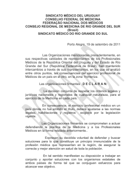 sindicato médico del uruguay conselho federal de