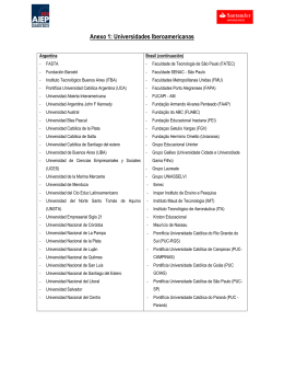 Anexo 1: Universidades Iberoamericanas