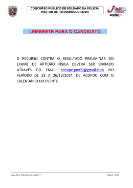 Resultado Preliminar do Exame de Aptid&atilde;o F&iacute;sica