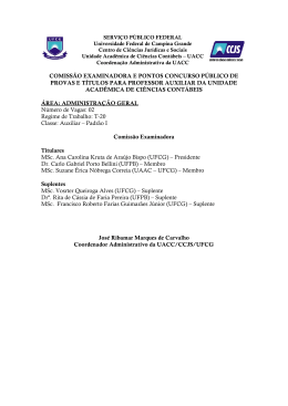 Baixe aqui o Arquivo - Universidade Federal de Campina Grande