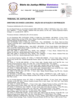 Diário da Justiça Militar Eletrônico