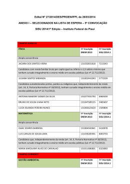 5a convoca&ccedil;&atilde;o