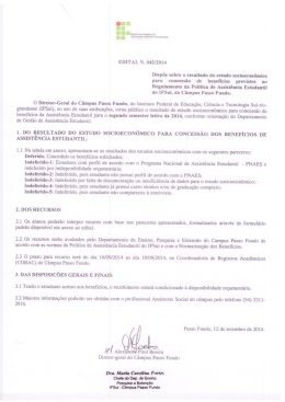 Edital - Campus Passo Fundo
