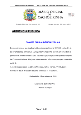 16-10-2015 - Prefeitura Municipal de Cachoeirinha