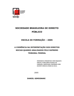 Leia na &Iacute;ntegra a Monografia