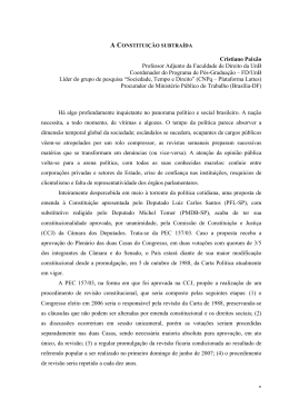 1 Cristiano Paixão Professor Adjunto da Faculdade de Direito da