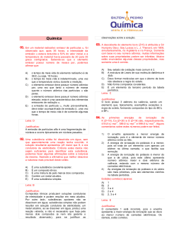 Qu&iacute;mica 2005 - Covest 1&ordf; Fase