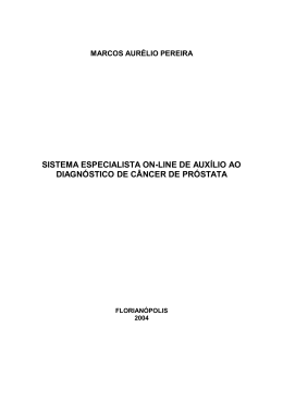 Sistema Especialista On-Line de Auxílio ao Diagnóstico de Câncer
