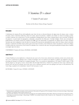Vitamina D e c&acirc;ncer