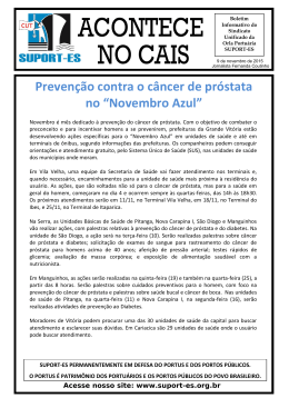 Prevenção contra o câncer de próstata no “Novembro Azul” - suport-es