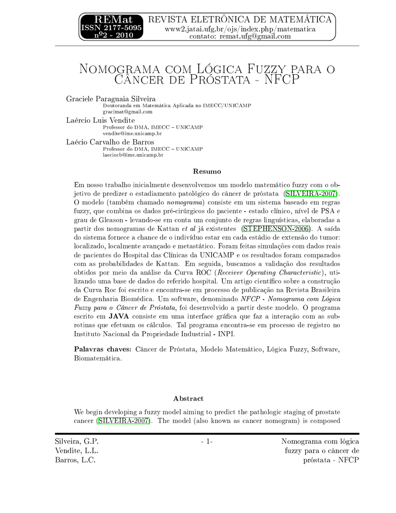 nomogramas para cancer de prostata