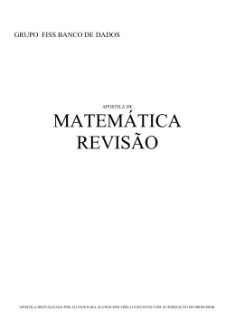 APOSTILA Matemática Revisão.