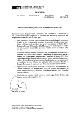 Provas agendadas