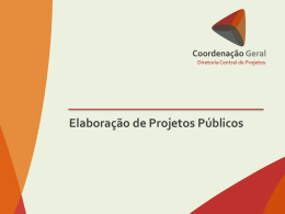 Elaboração de Projetos Públicos