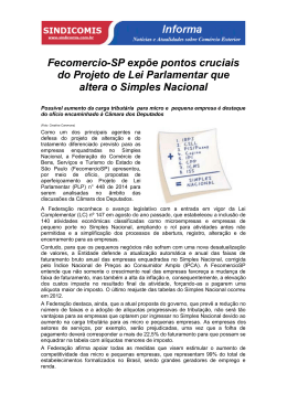 Fecomercio-SP expõe pontos cruciais do Projeto de Lei