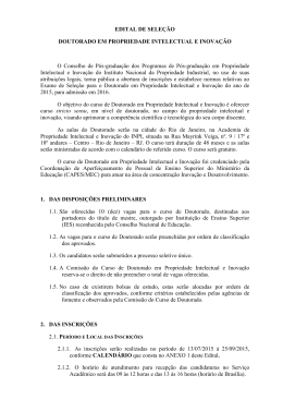 edital do Doutorado
