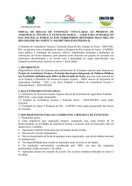 Edital de Bolsas de Extensão Projeto 016 2007