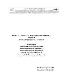 Protocolo de Identificação do Paciente GHC